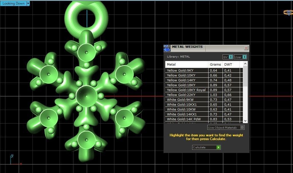 Dangling snowflake earrings with mittens 675 3D print model_29