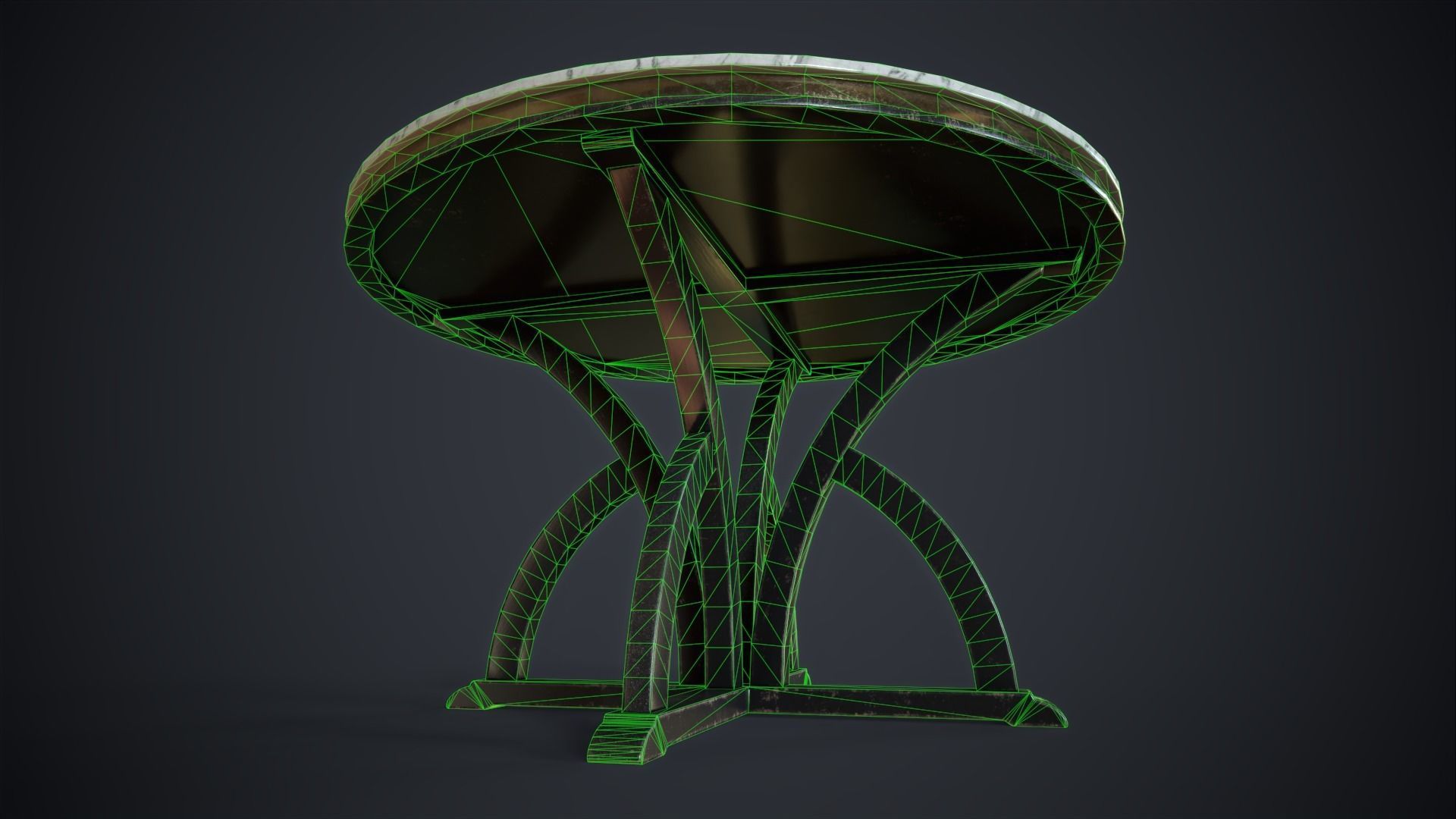 3D model Luxury round table VR / AR / low-poly | CGTrader