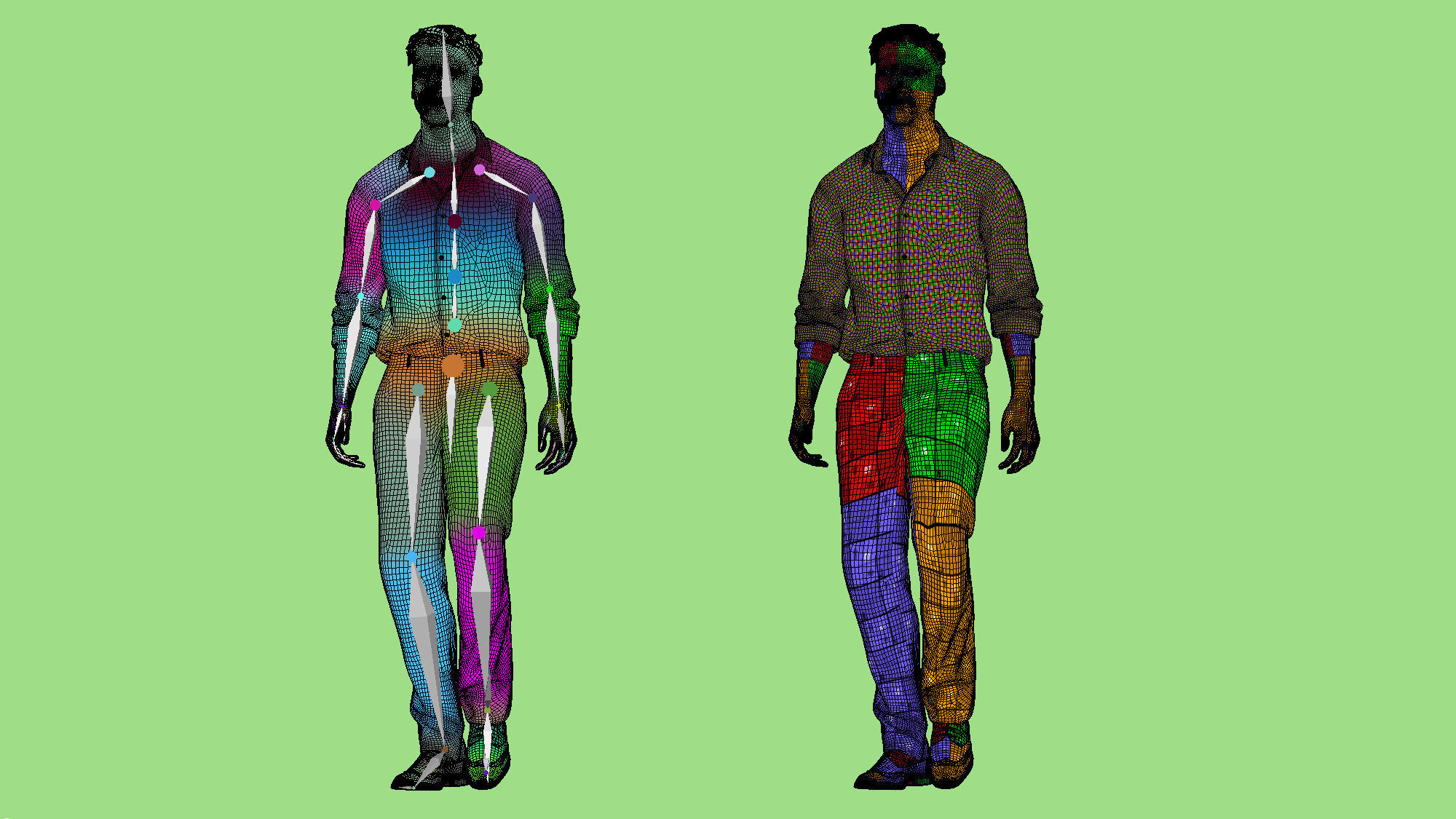 Rigged casual man walking 3D model_8