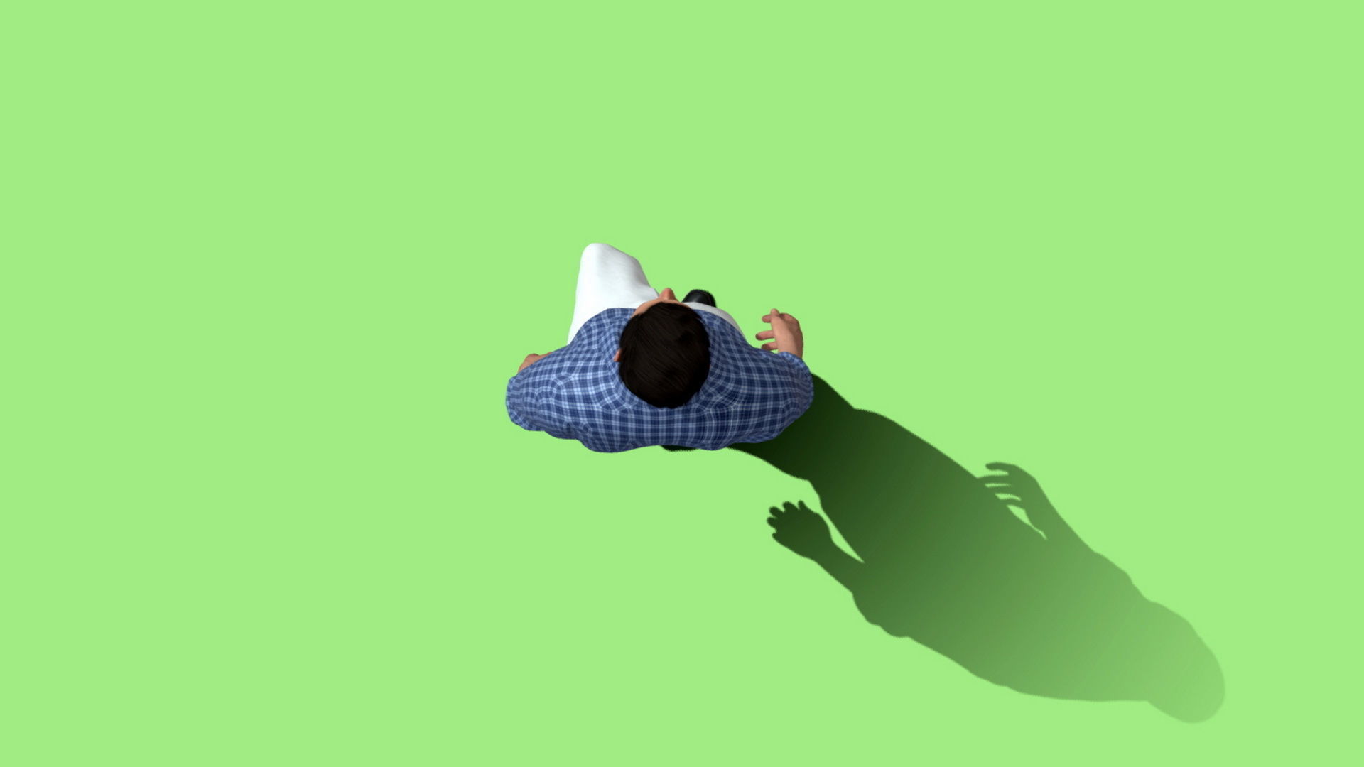 Rigged casual man walking 3D model_6