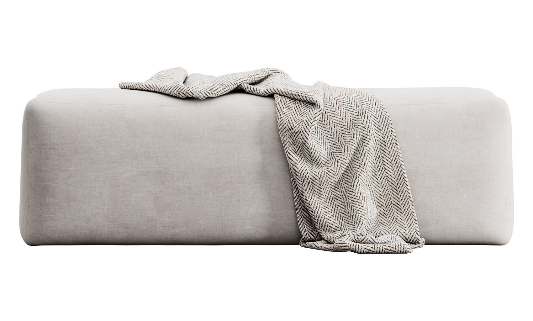 Rectangular bench 3D model_15