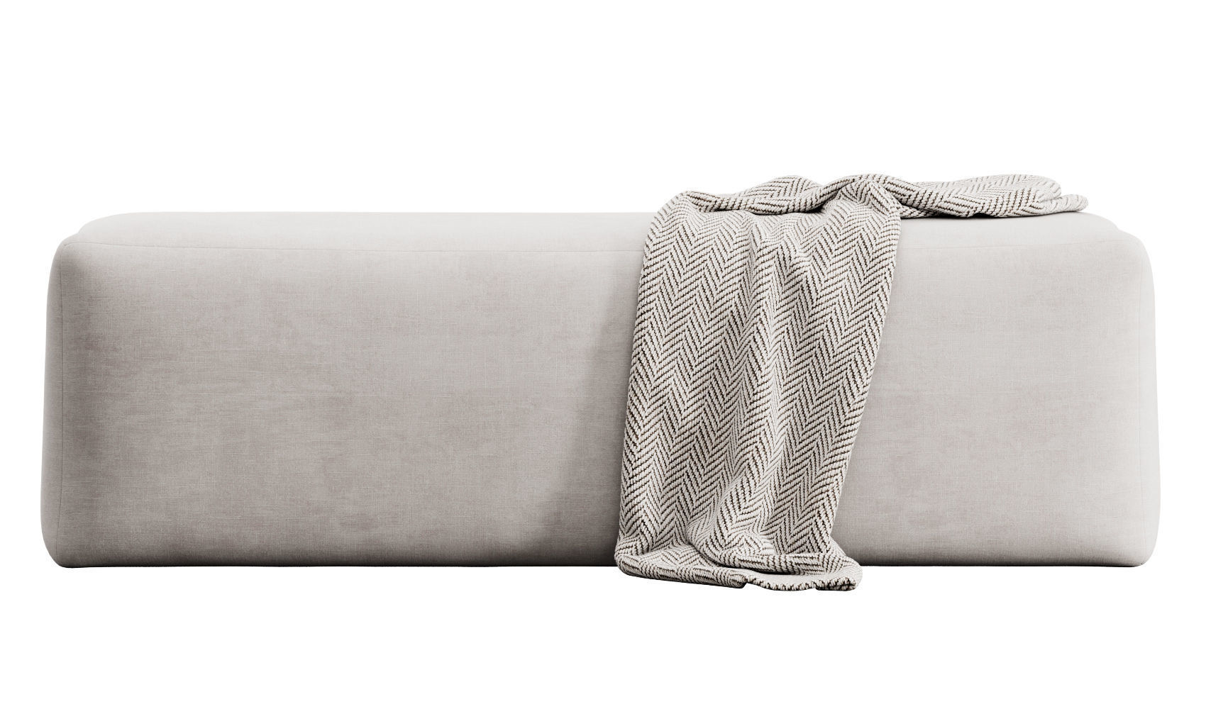 Rectangular bench 3D model_11