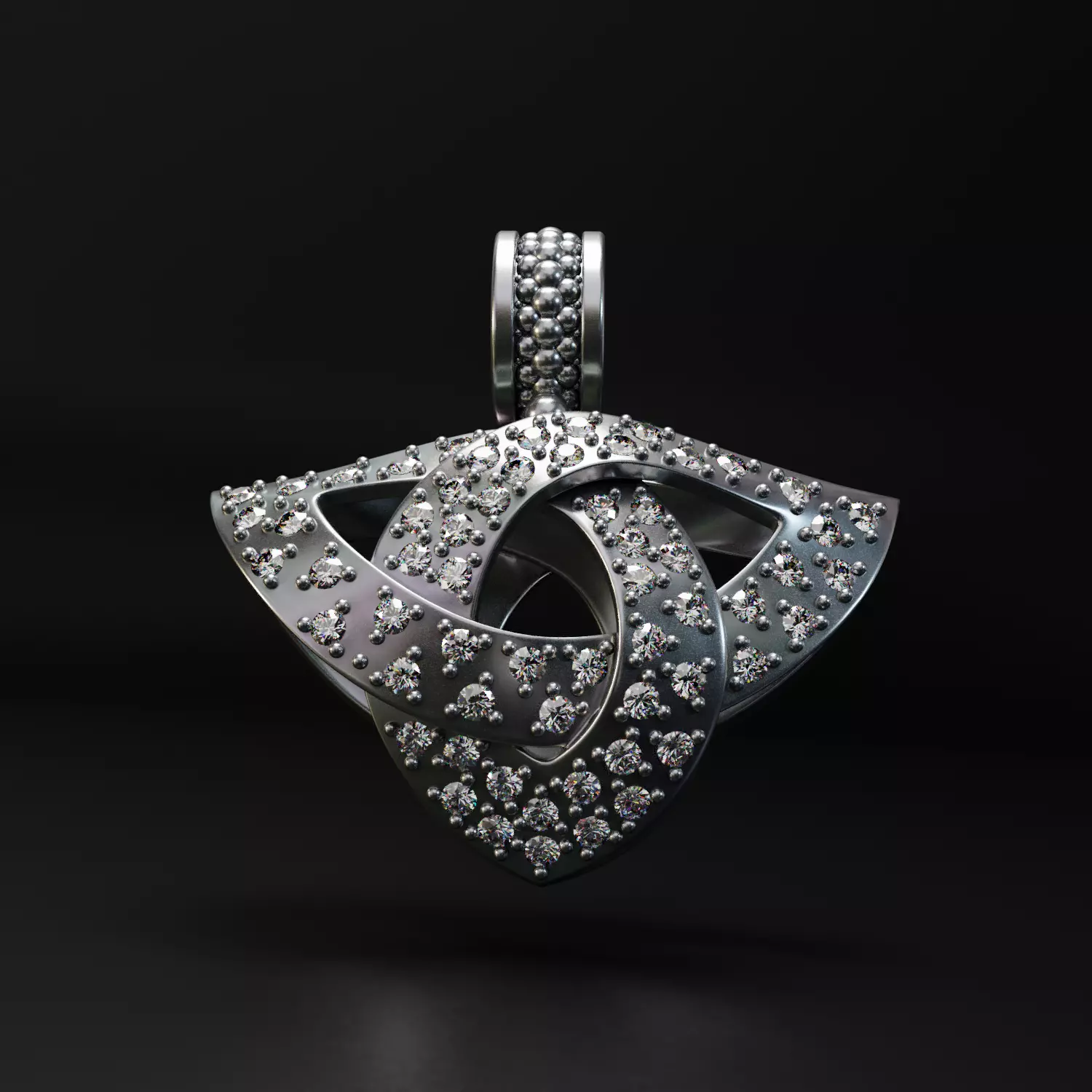 Pendants Jewelry Celtic knot Triquetra 2- 3D print model_0