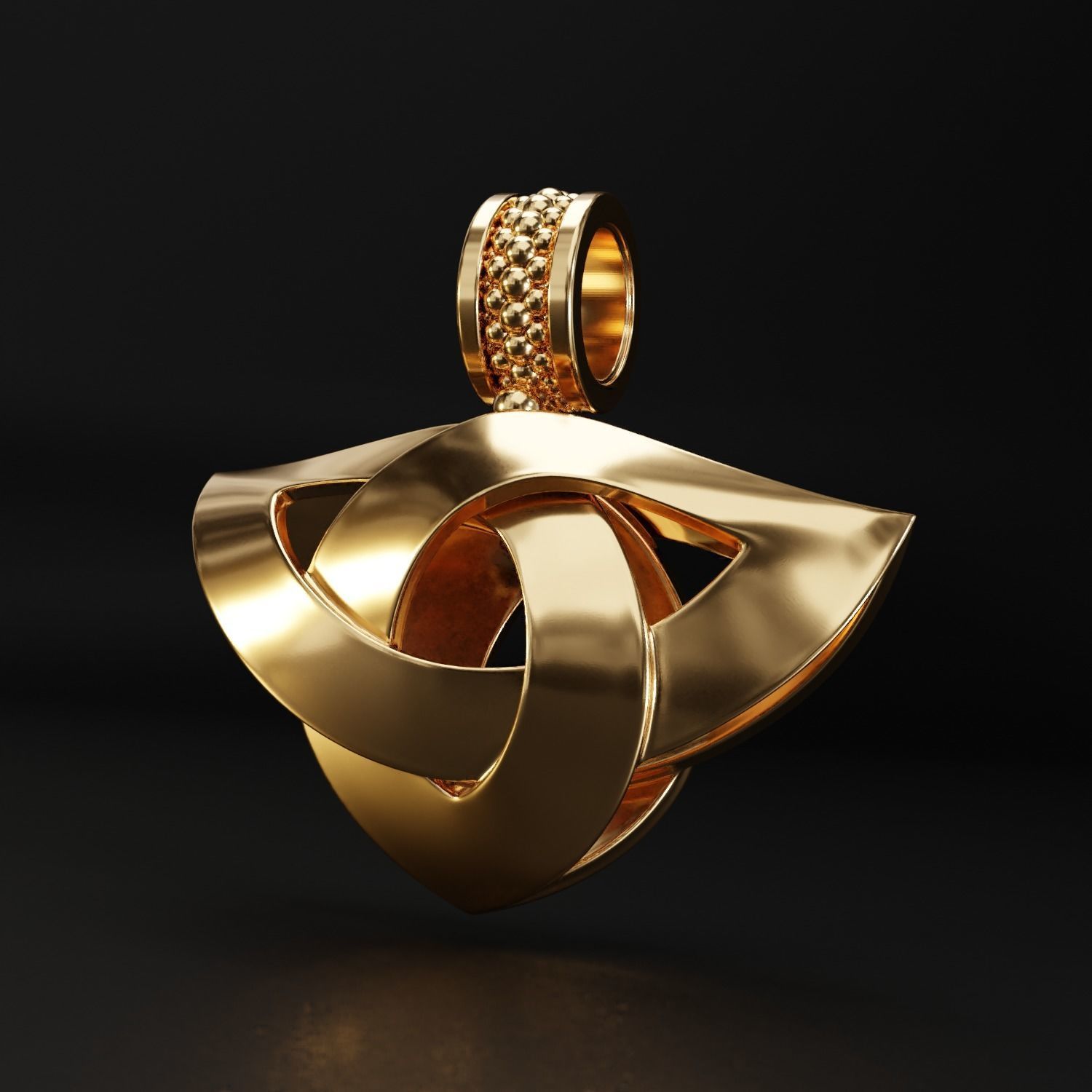 Pendants Jewelry Celtic knot Triquetra 2- 3D print model_19