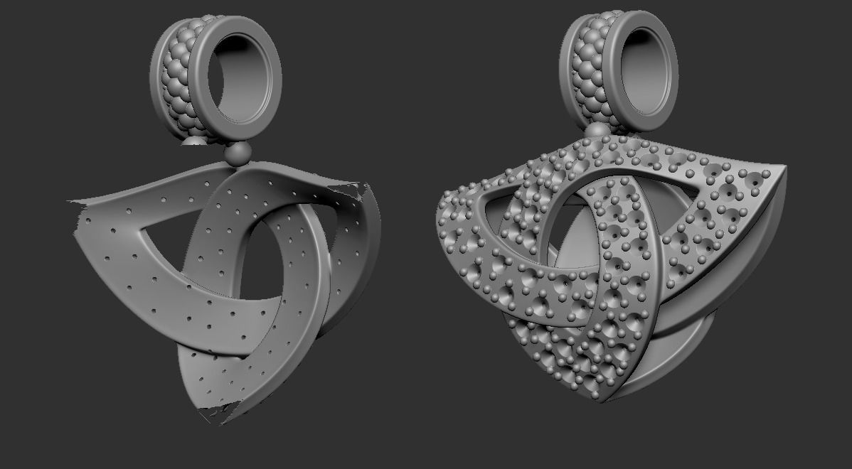 Pendants Jewelry Celtic knot Triquetra 2- 3D print model_5