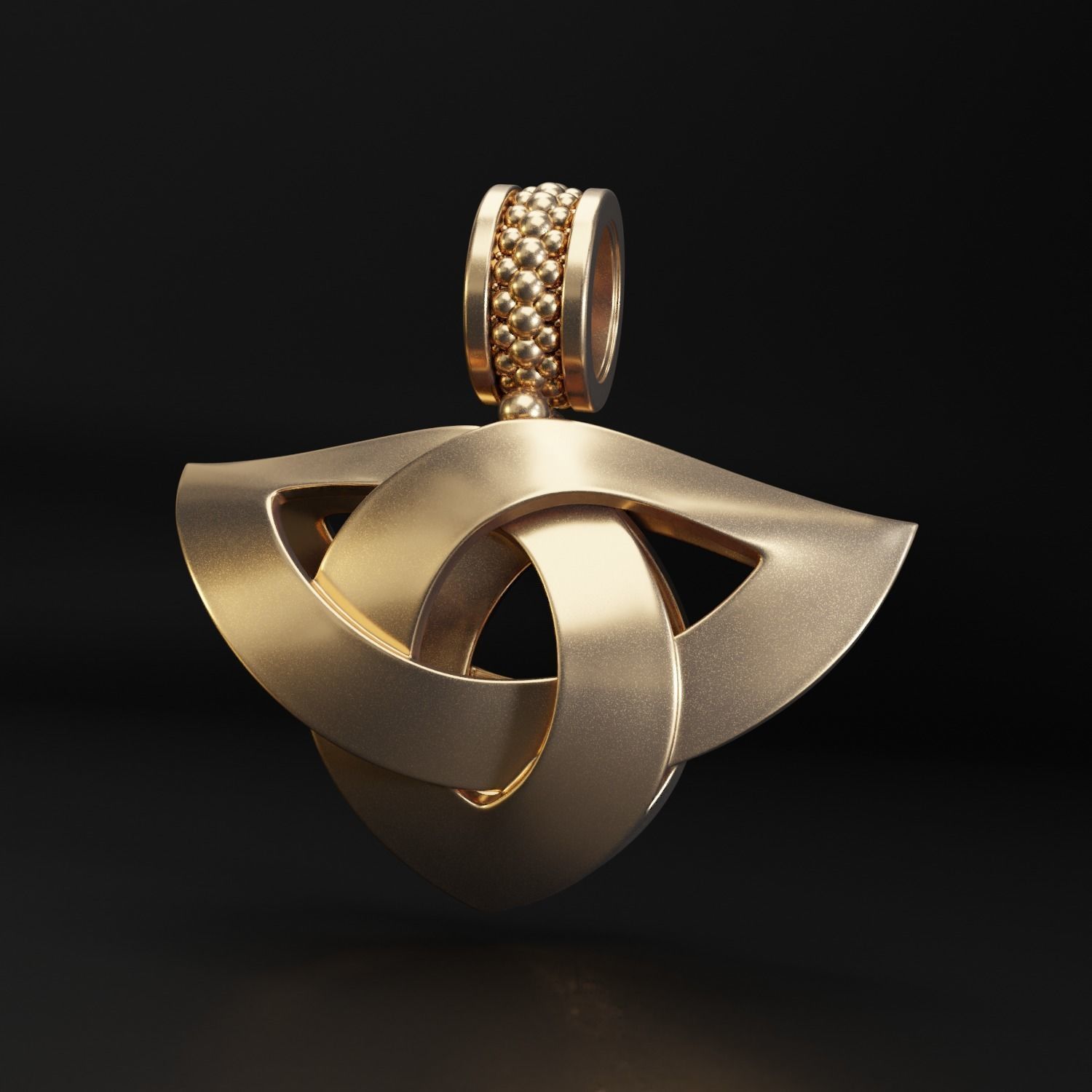 Pendants Jewelry Celtic knot Triquetra 2- 3D print model_18