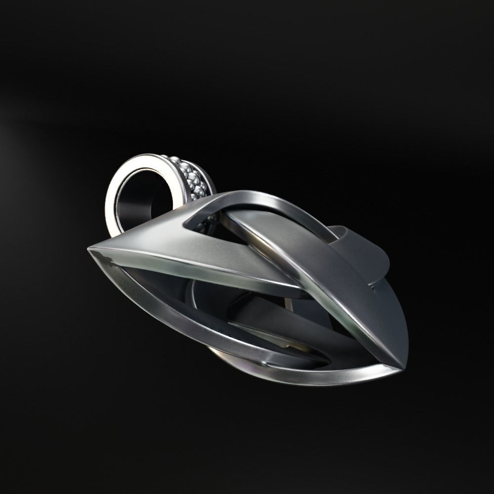 Pendants Jewelry Celtic knot Triquetra 2- 3D print model_8