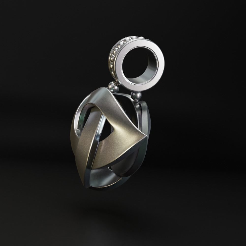 Pendants Jewelry Celtic knot Triquetra 2- 3D print model_9