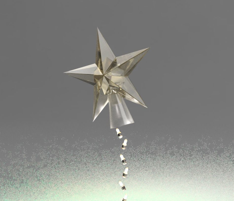 LIT UP EASY STAR ORNAMENT FOR YOUR PINE TREE 3D print model_3