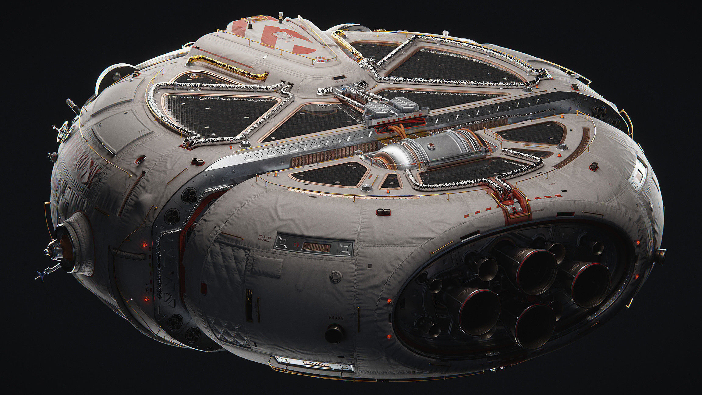PROROK Spacecraft Blender Project File 3D model_3