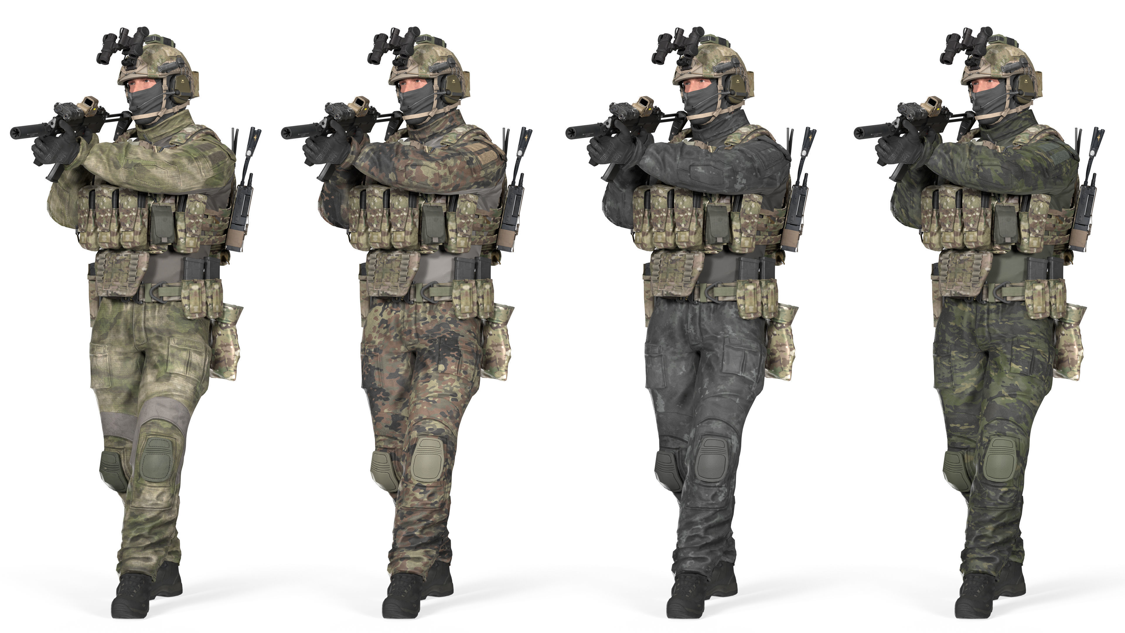 GAME READY RIGGED WESTERN SPECIAL OPERATIONS CHARACTER V1 Low-poly 3D model_2