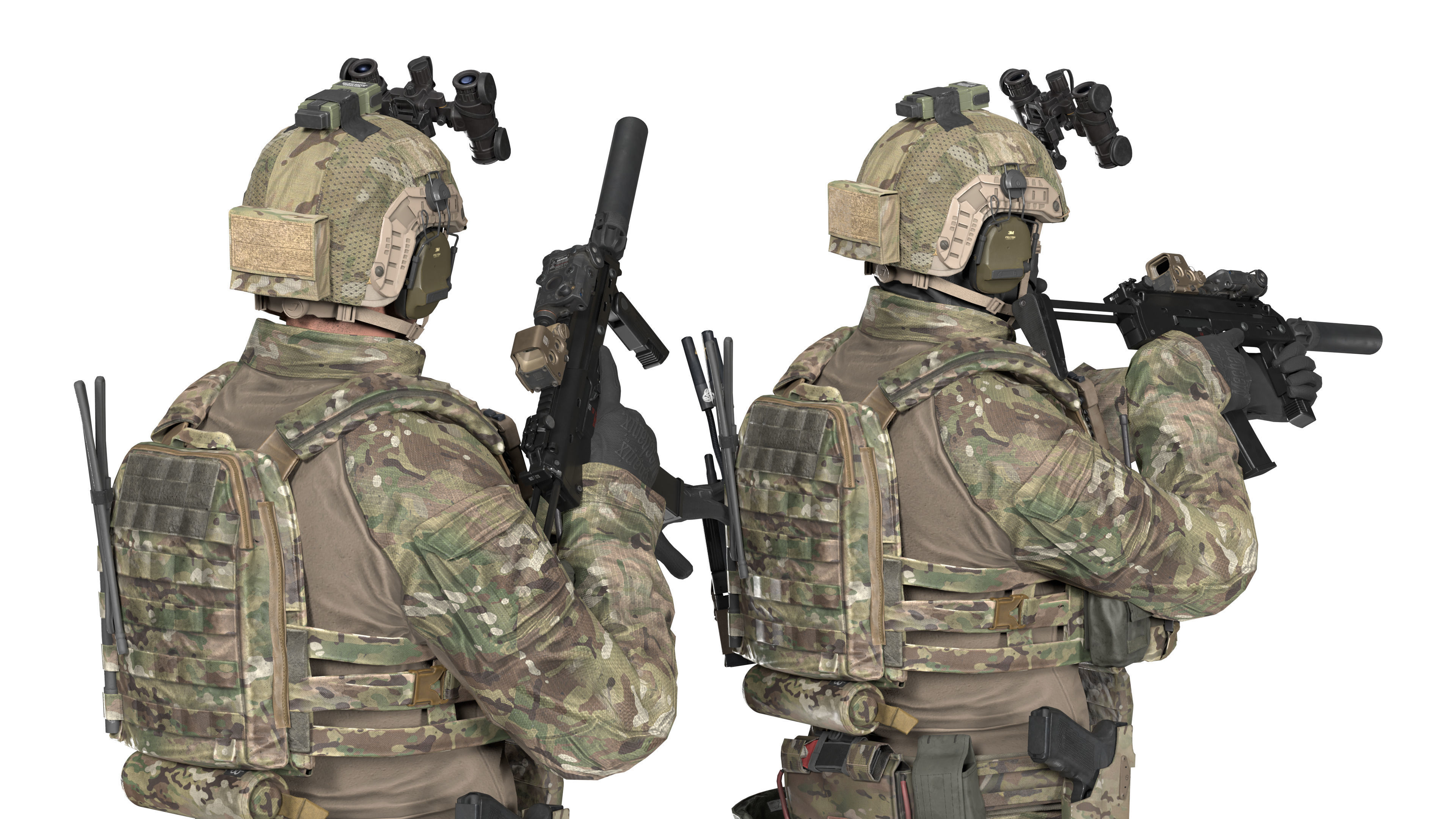 GAME READY RIGGED WESTERN SPECIAL OPERATIONS CHARACTER V1 Low-poly 3D model_13