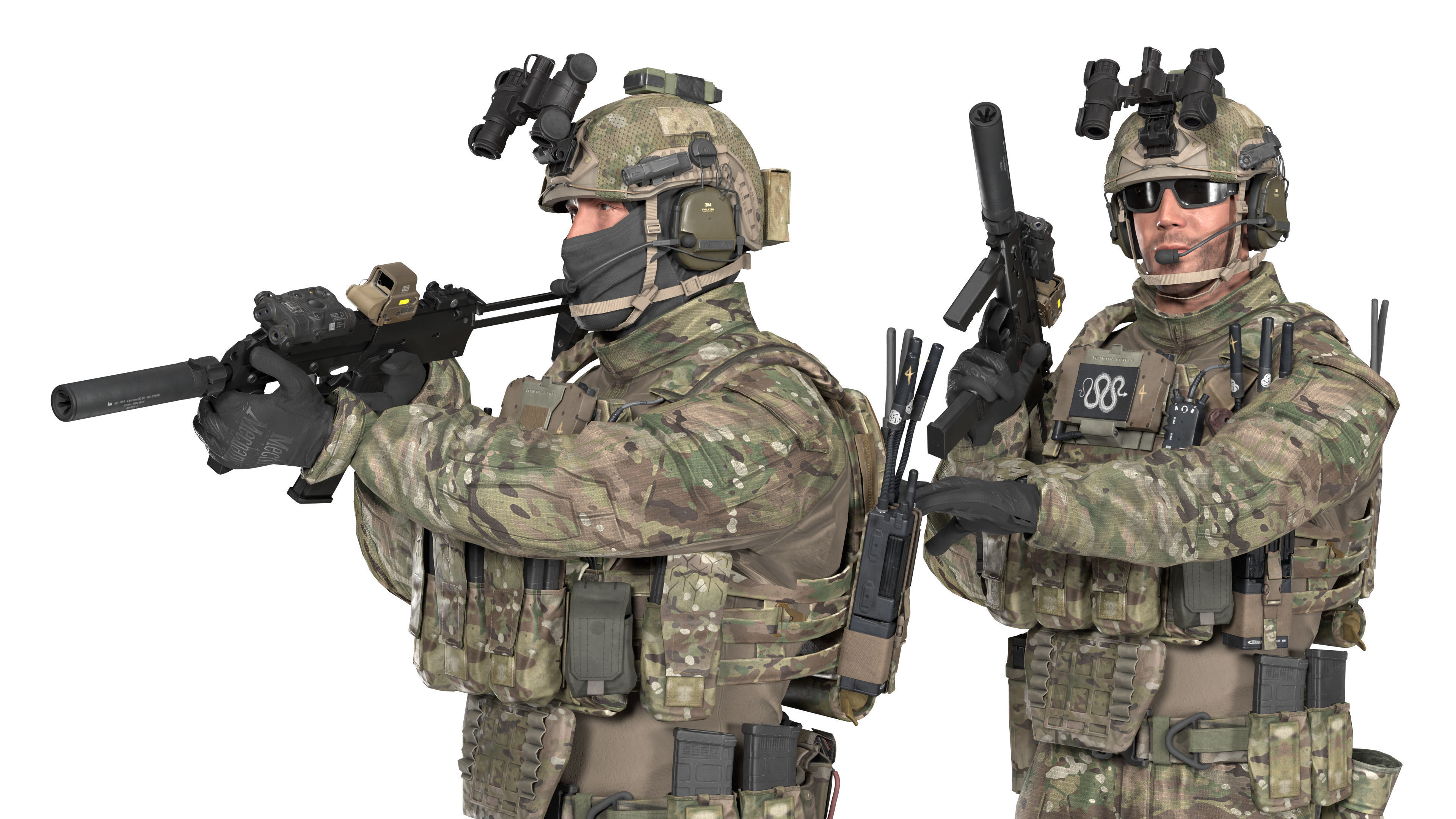 GAME READY RIGGED WESTERN SPECIAL OPERATIONS CHARACTER V1 Low-poly 3D model_9