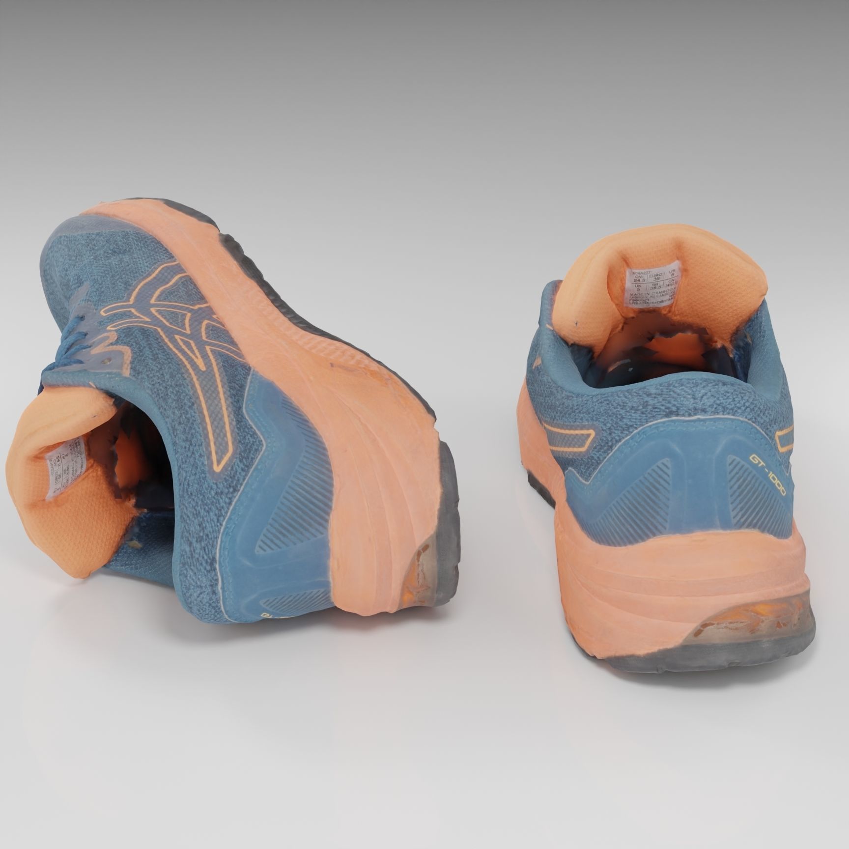  Asics  gt 1000 trainers 3D model_4