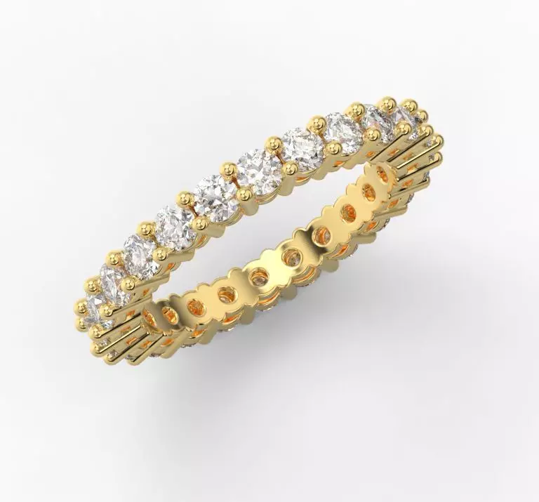 221129 R 23 and 24gems eternity ring 3D print model