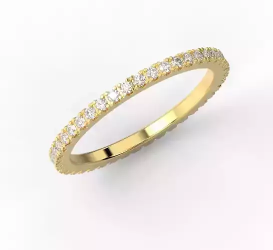 221129 R  42 gems eternity ring 3D print model
