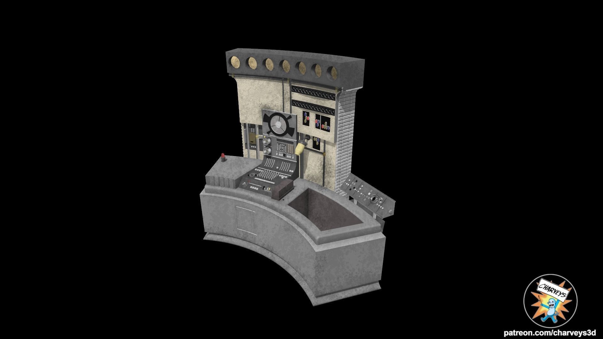 Star Wars Lars Garage Oil Bath Diorama for action figures 3D print model_3