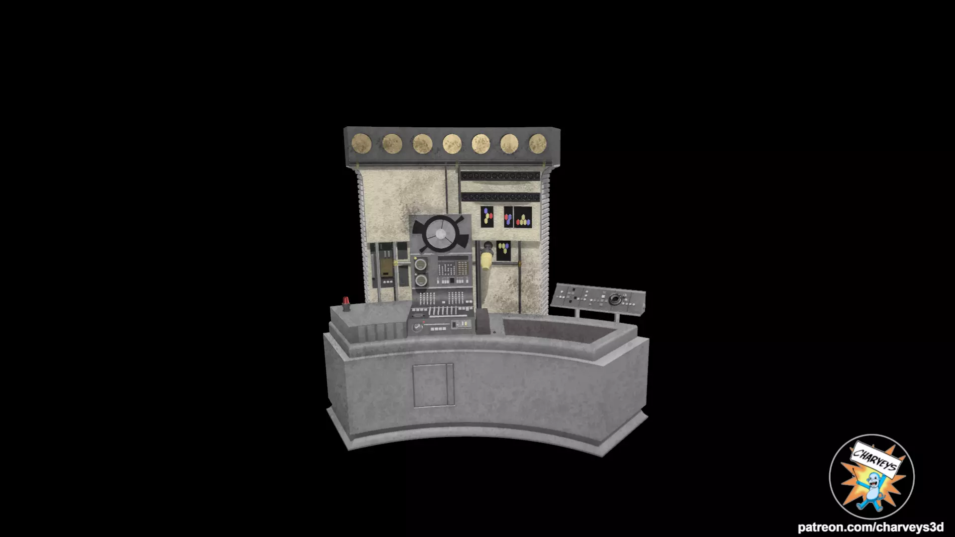 Star Wars Lars Garage Oil Bath Diorama for action figures 3D print model_0