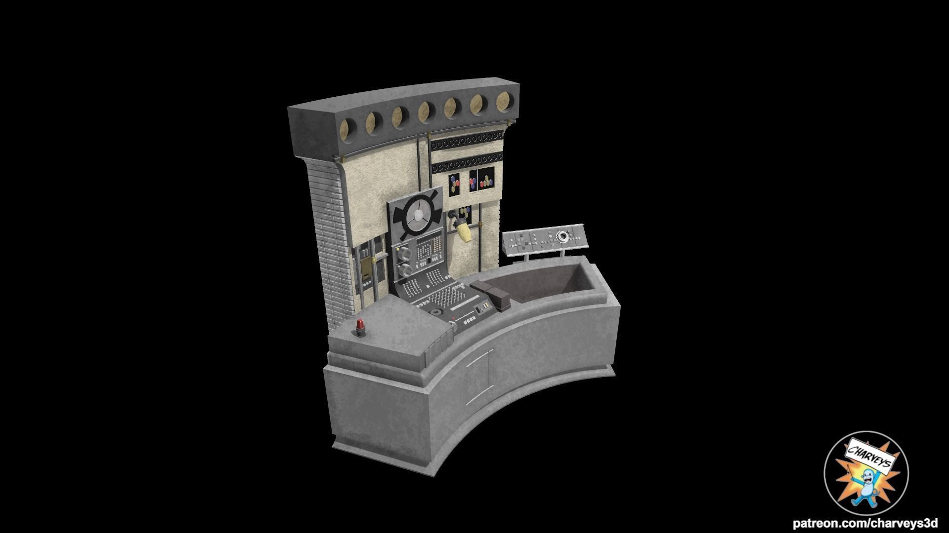 Star Wars Lars Garage Oil Bath Diorama for action figures 3D print model_2