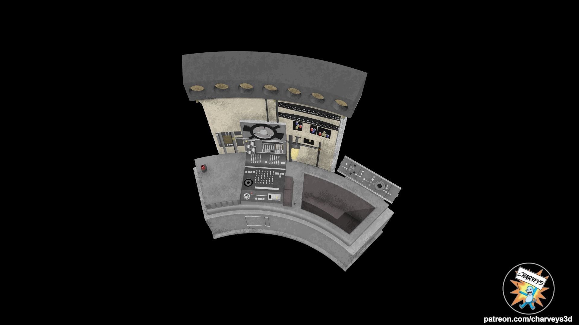 Star Wars Lars Garage Oil Bath Diorama for action figures 3D print model_4