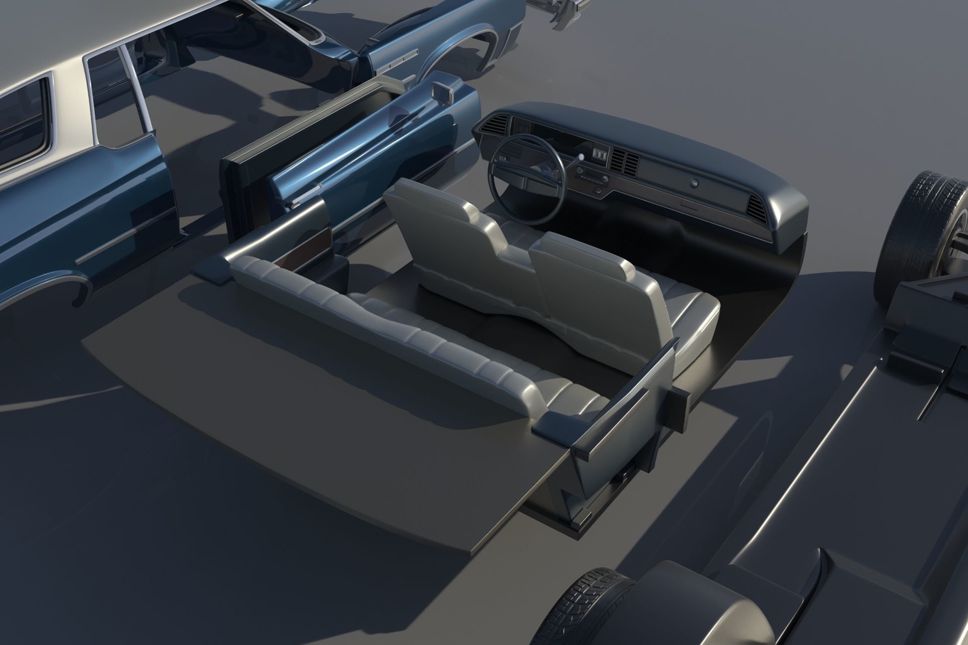 Buick Lesabre 1975   3D print model_23