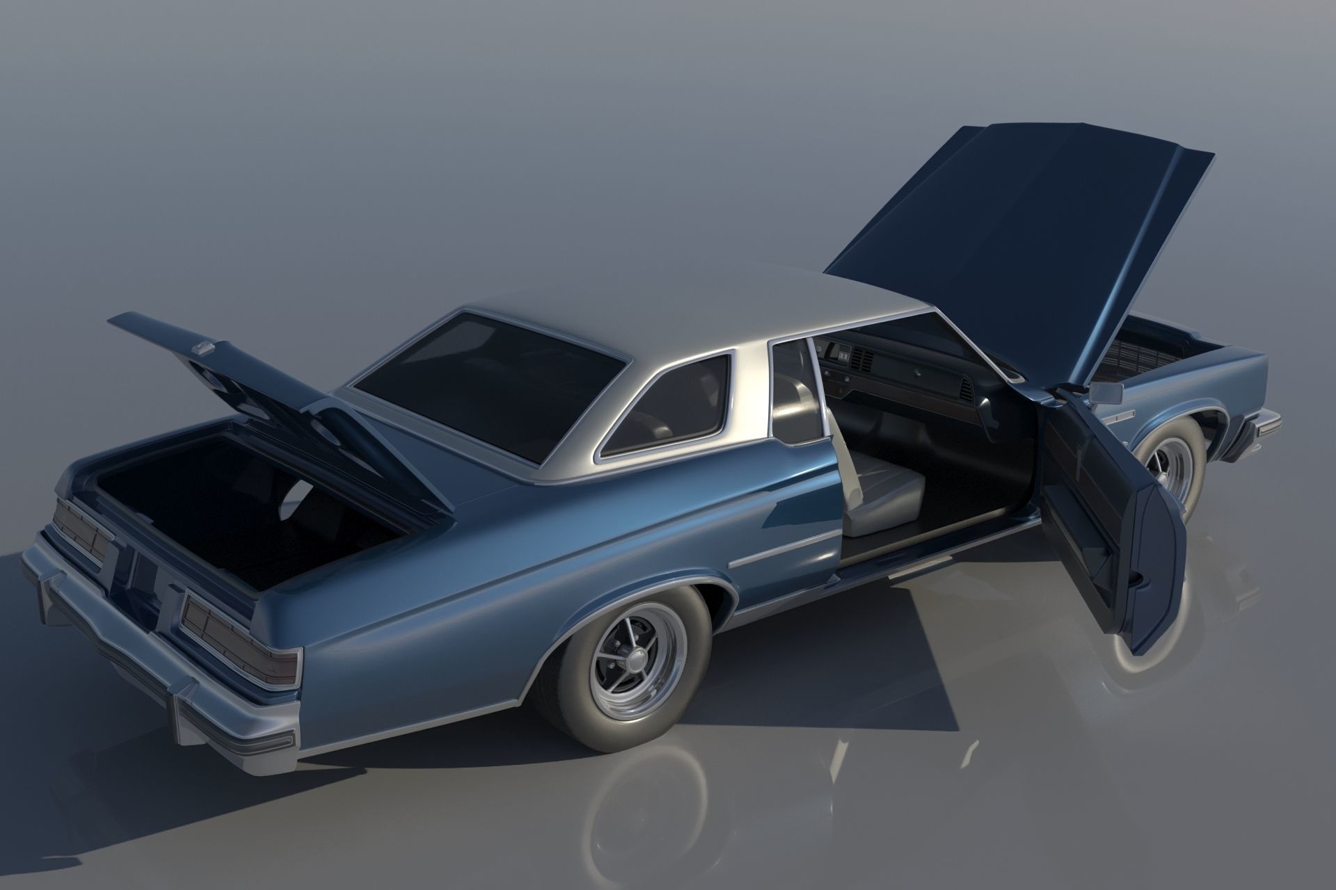 Buick Lesabre 1975   3D print model_13