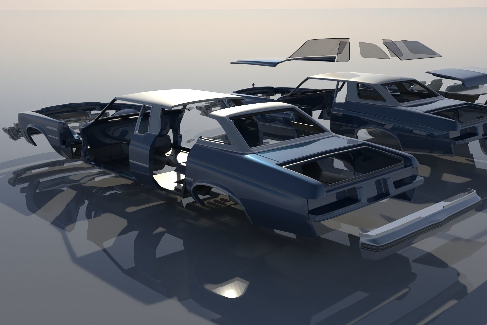 Buick Lesabre 1975   3D print model_19