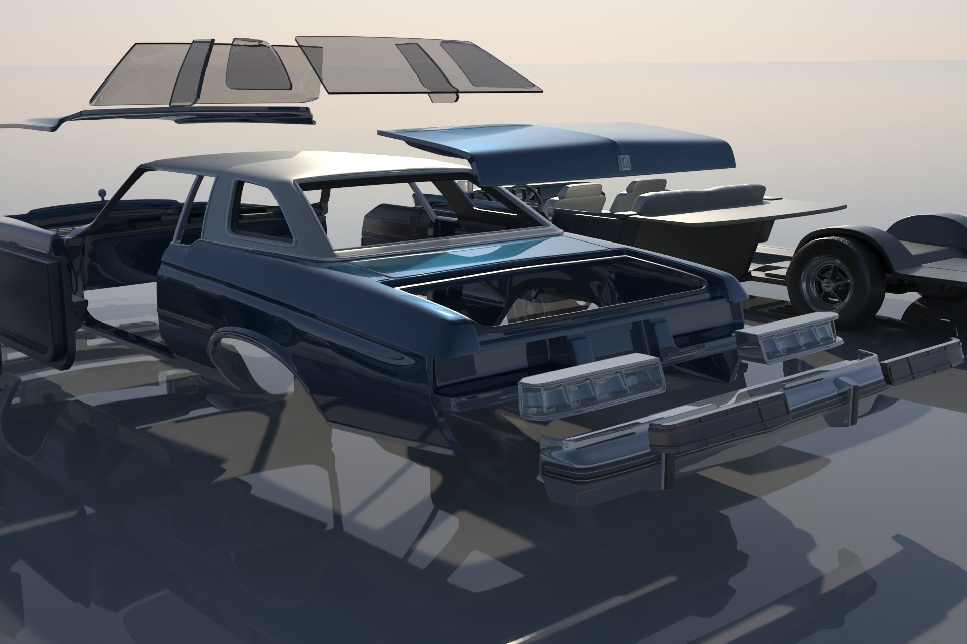 Buick Lesabre 1975   3D print model_20