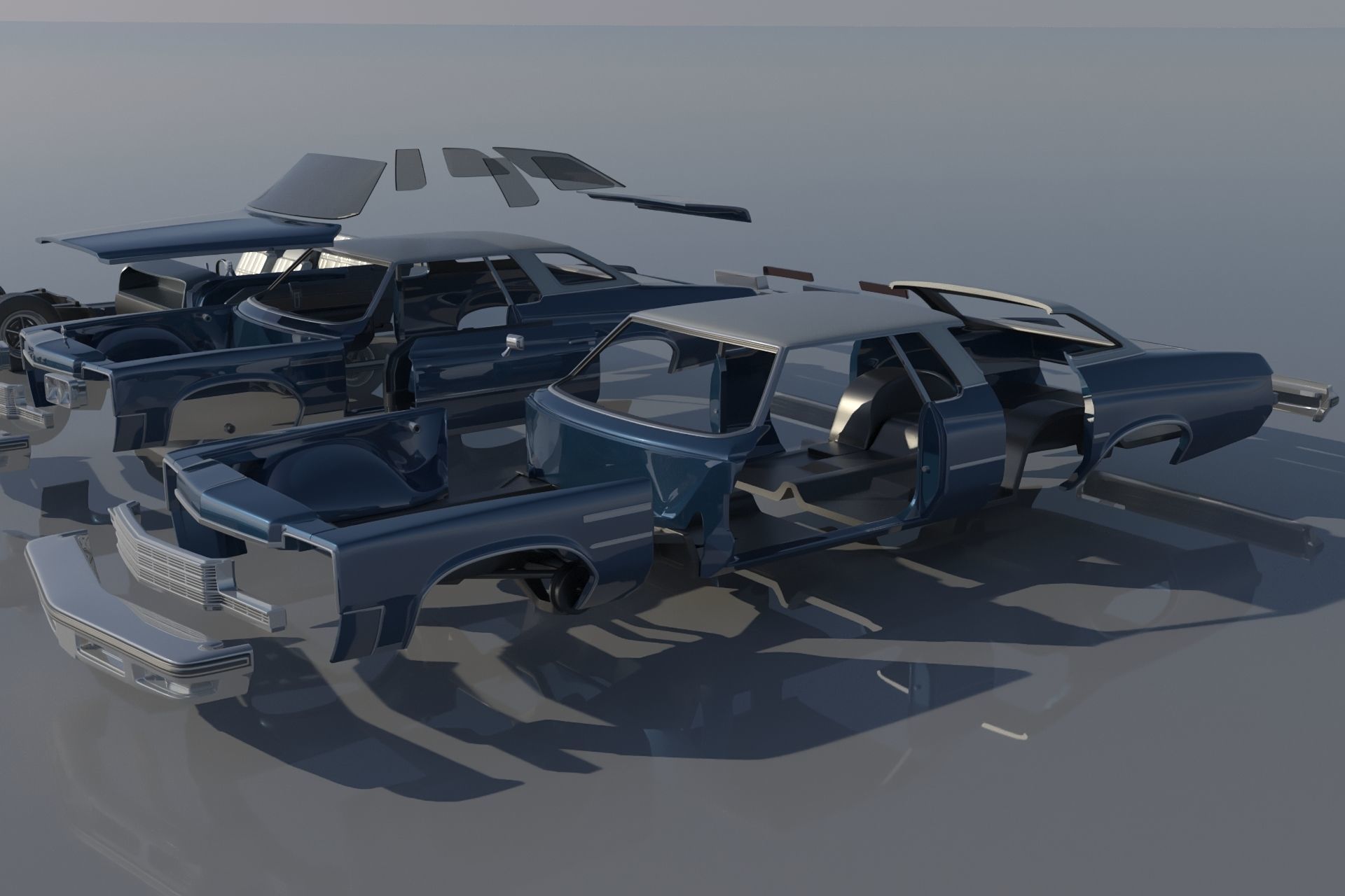 Buick Lesabre 1975   3D print model_18