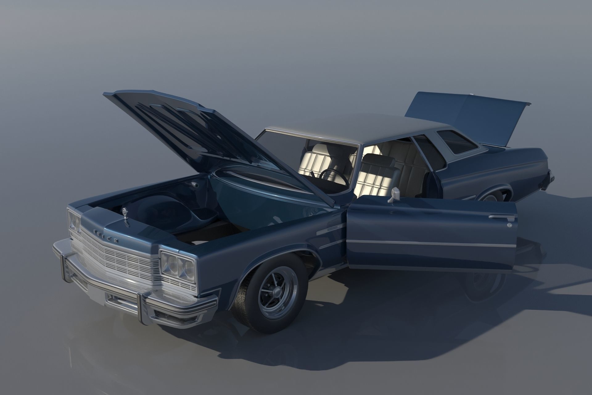 Buick Lesabre 1975   3D print model_11