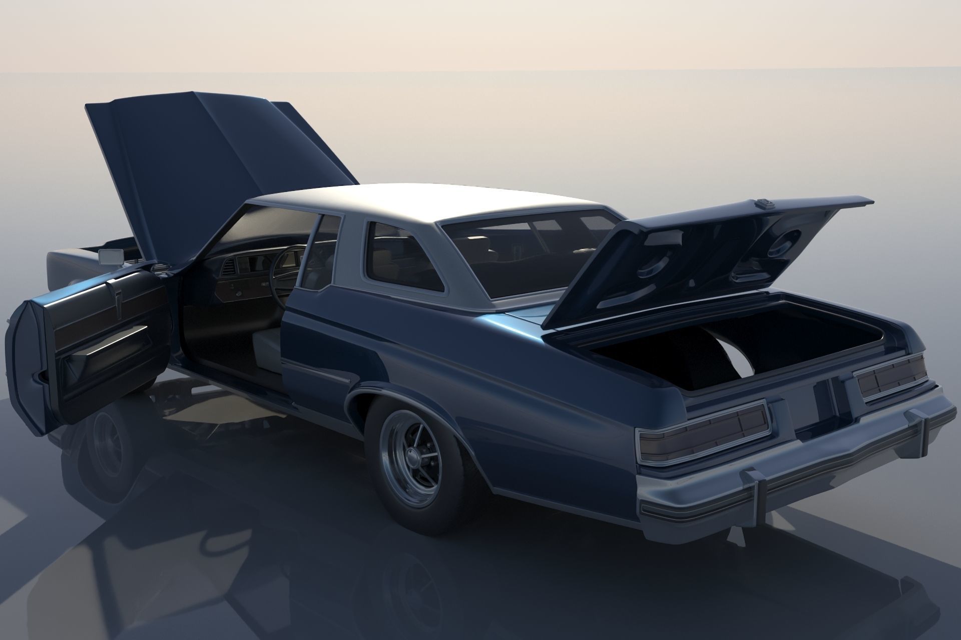 Buick Lesabre 1975   3D print model_12
