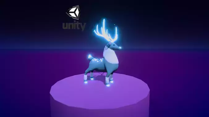 Mystical reindeer Game asset