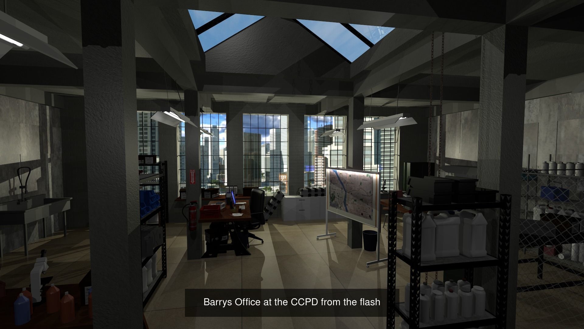 CW The Flash Interiors 3D Model Bundle 3D Model Collection_7