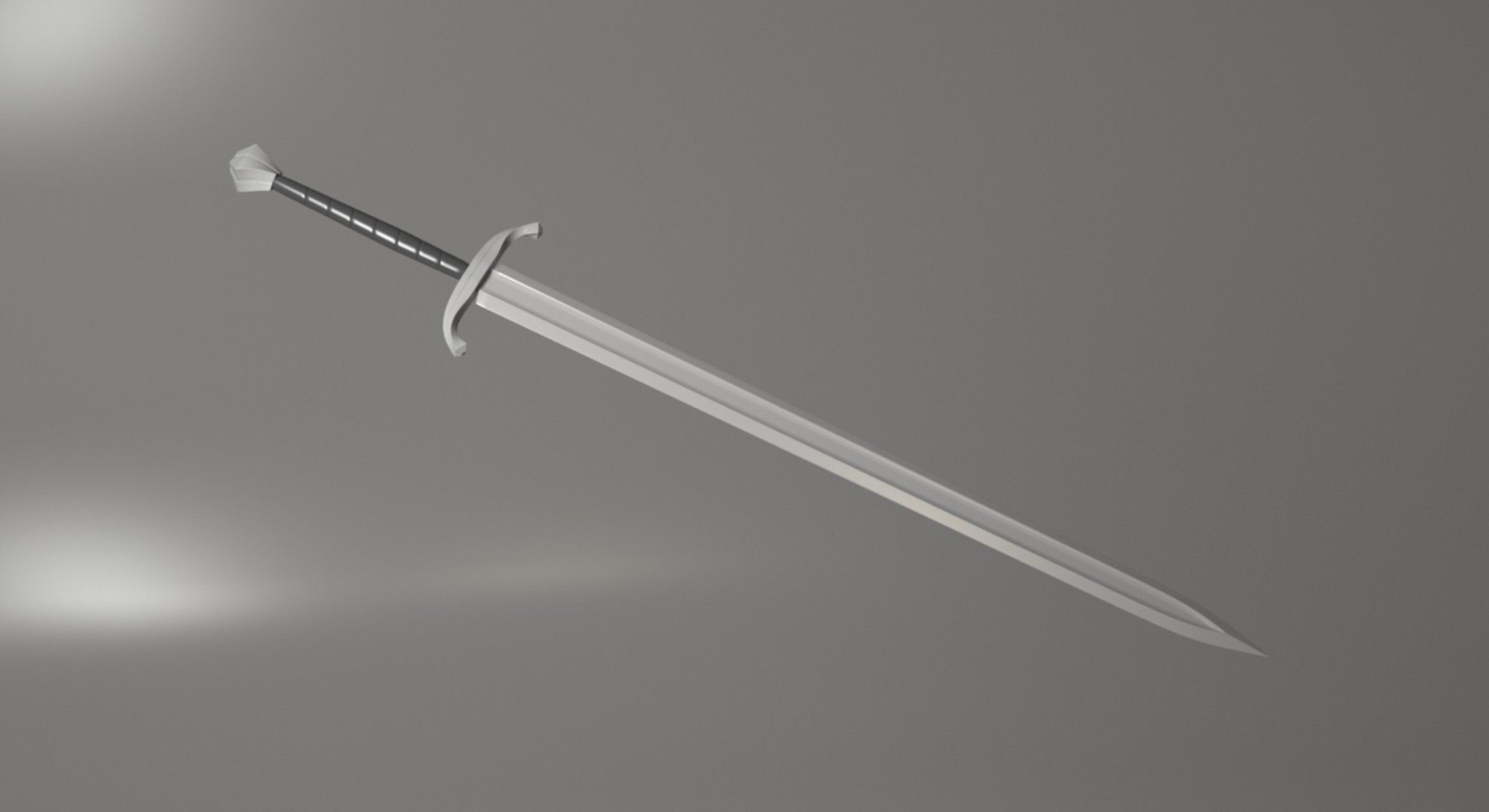 The Concept of classic swords Free low-poly 3D model_1