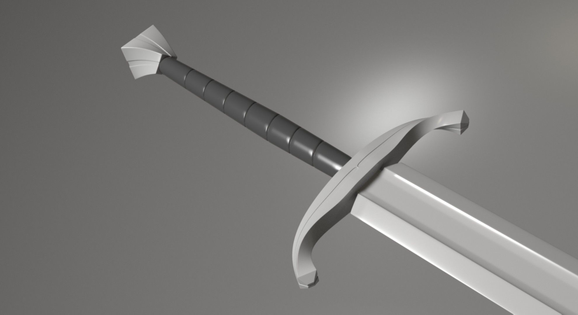 The Concept of classic swords Free low-poly 3D model_3