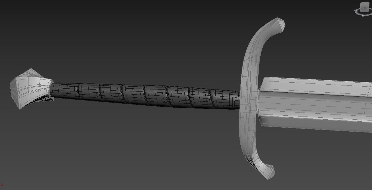 The Concept of classic swords Free low-poly 3D model_2