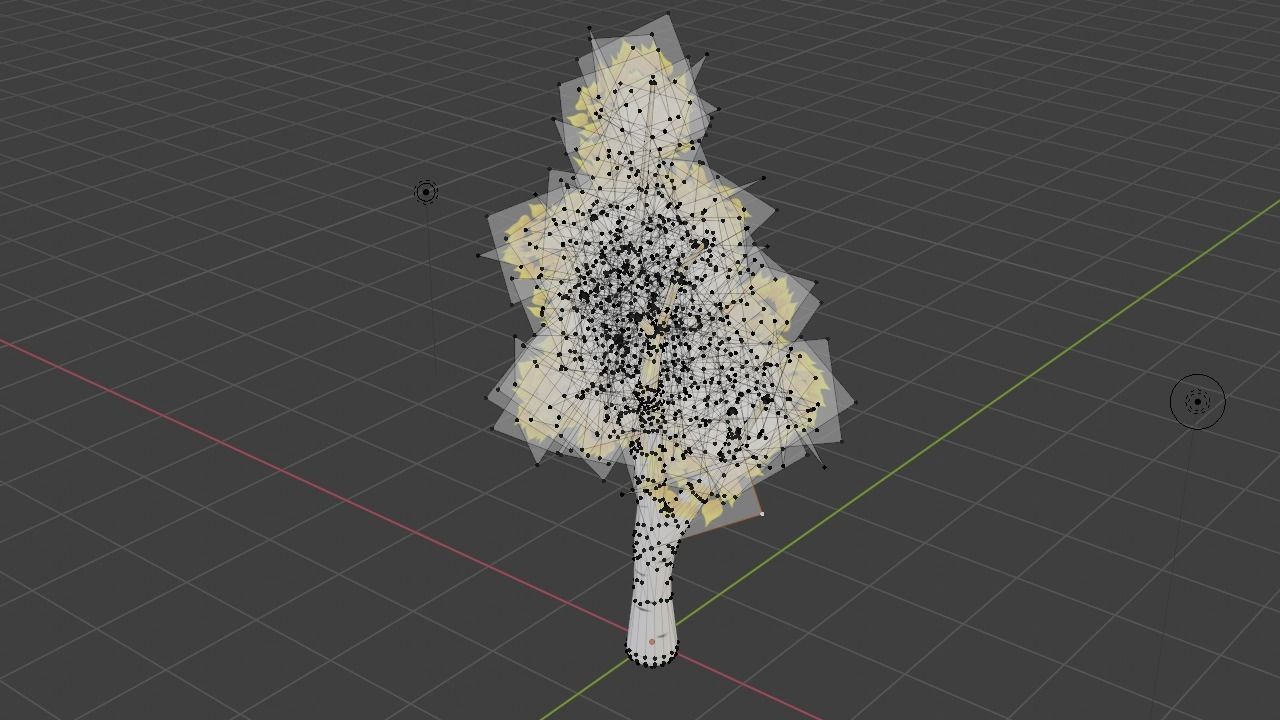 Stylized birch 3D model_6