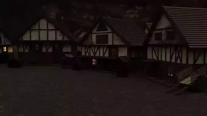 medieval village town