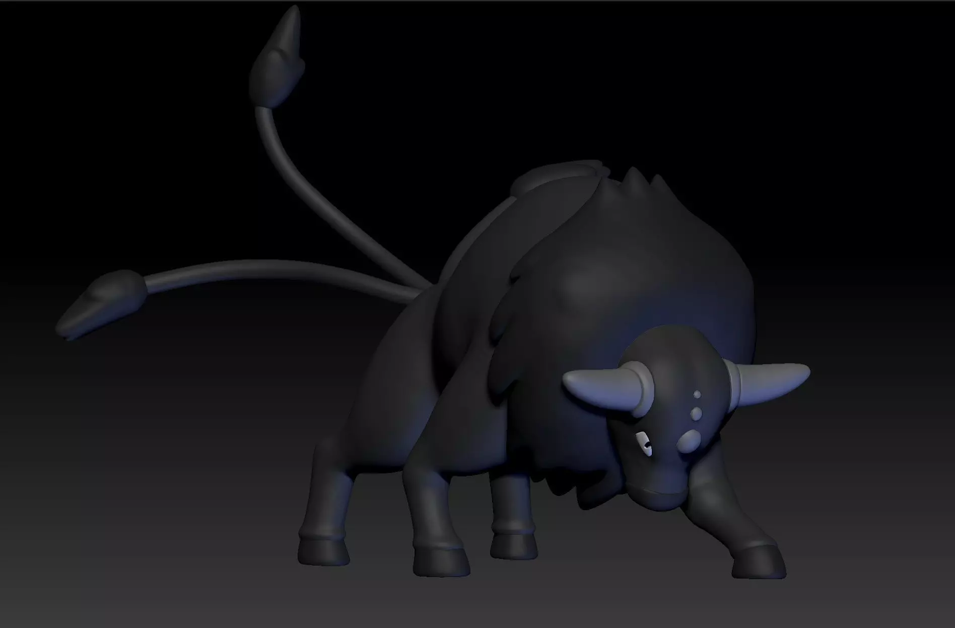 Pokemon Paldean Tauros Combat Breed 3D print model