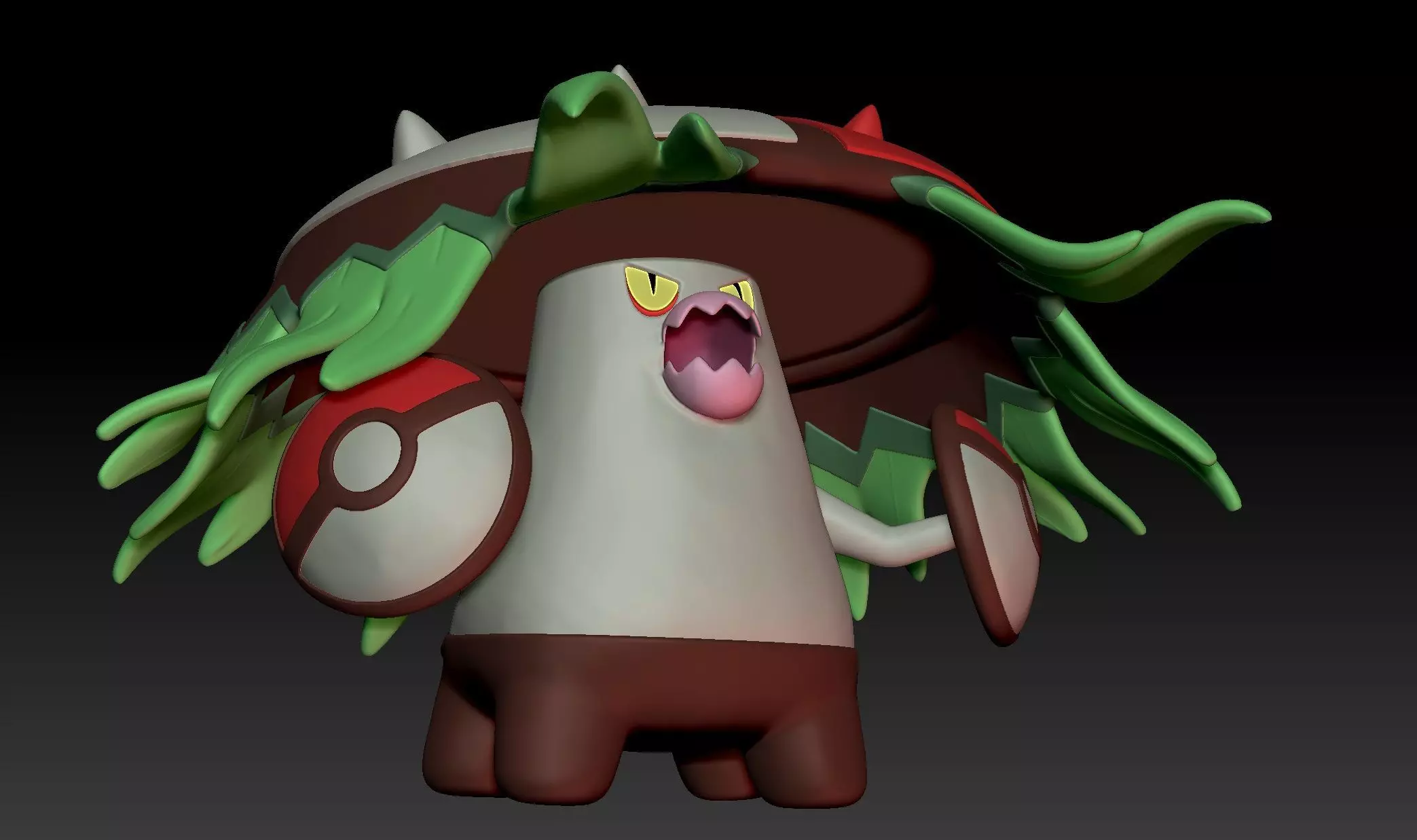 Pokemon Paradox Ancient Amoonguss Brute Bonnet 3D print model_0