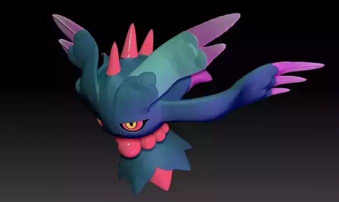 Pokemon Paradox Ancient Misdreavus FlutterMane 3D print model