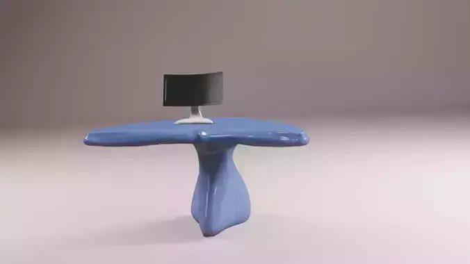The whale tail table Free 3D model