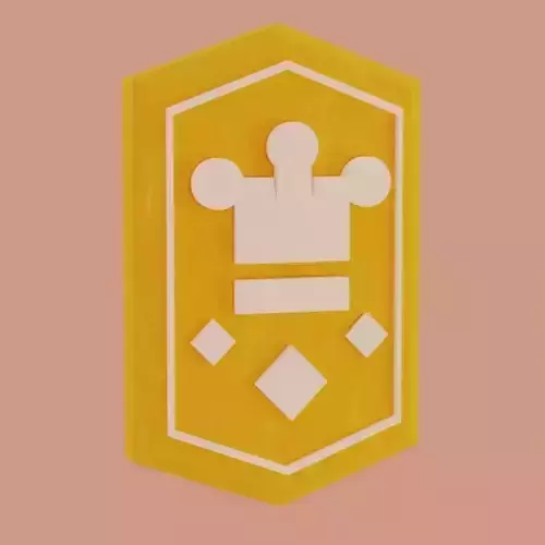 Rank game asset - 3d Crystal model - Low Poly