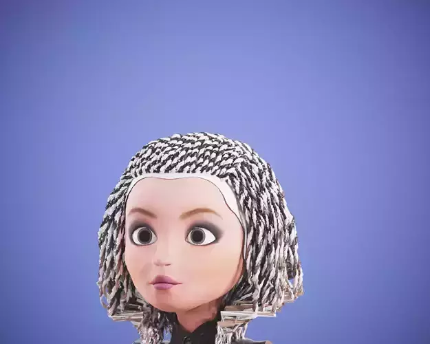 cartoon rigged  girl