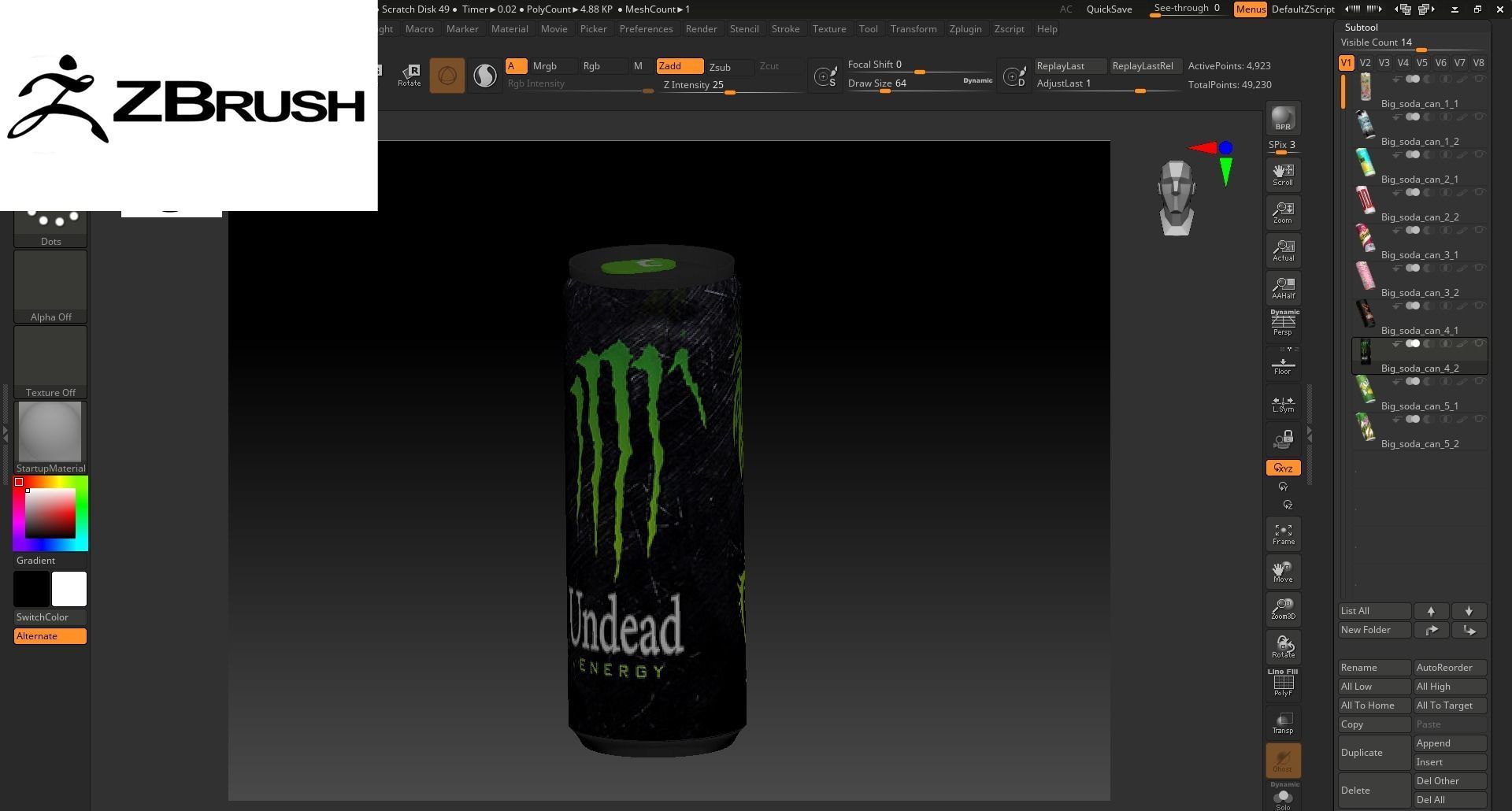 Soda bottles Can drinks Low-poly 3D model_18