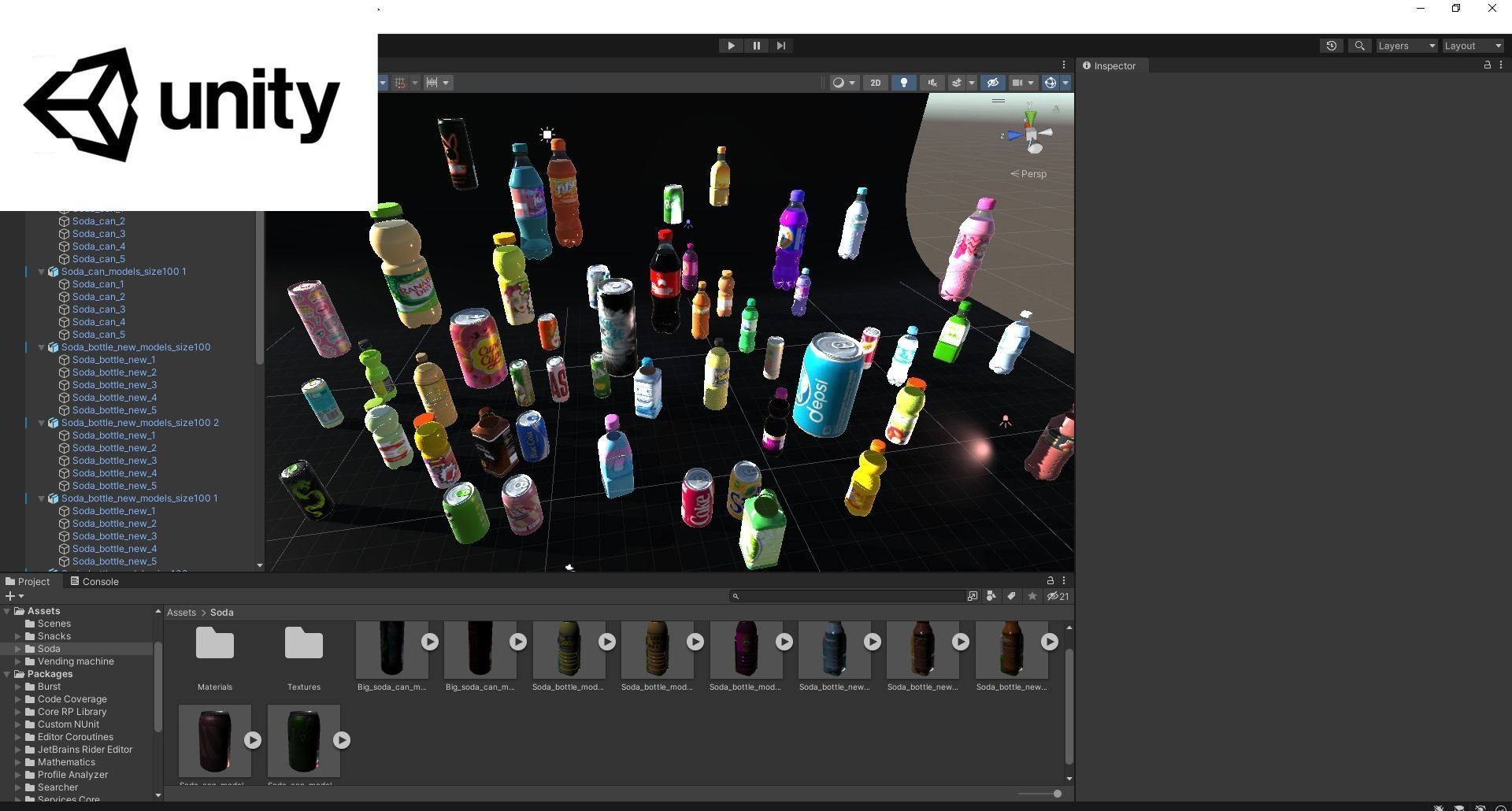 Soda bottles Can drinks Low-poly 3D model_14