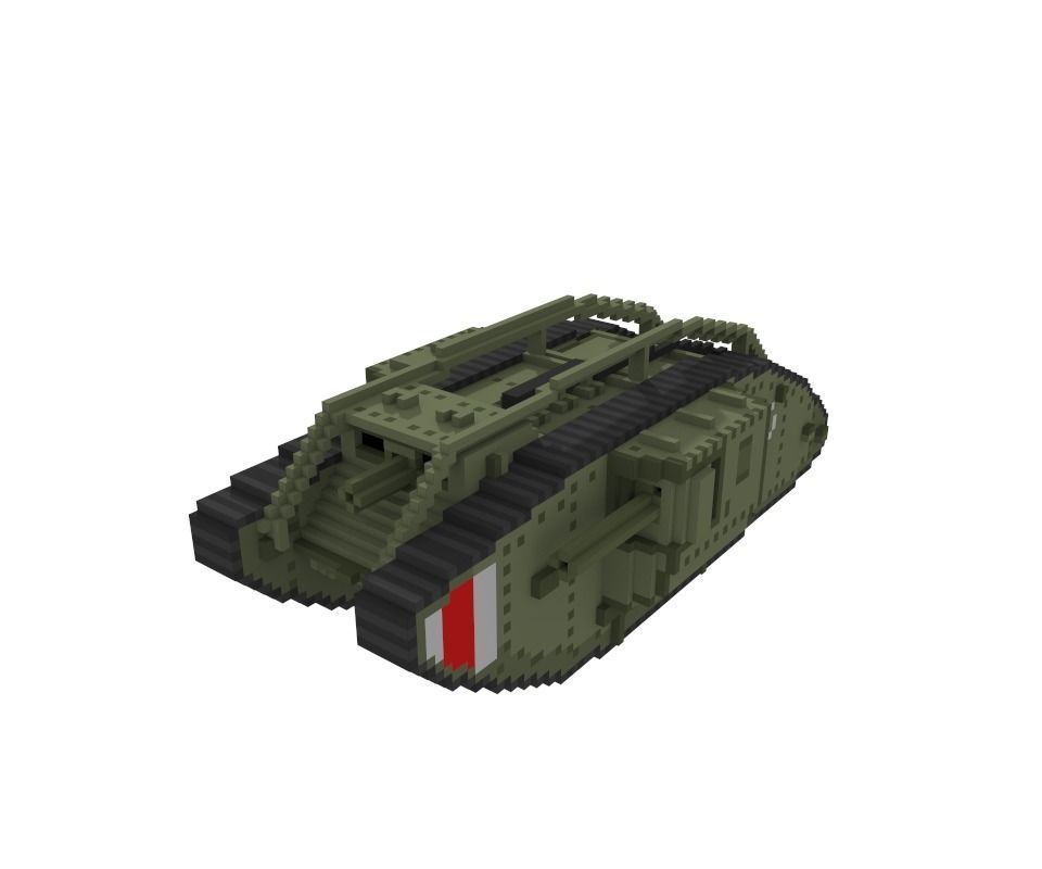 WW1 tank pack and The great Martian war themed vehicles 3D model_5