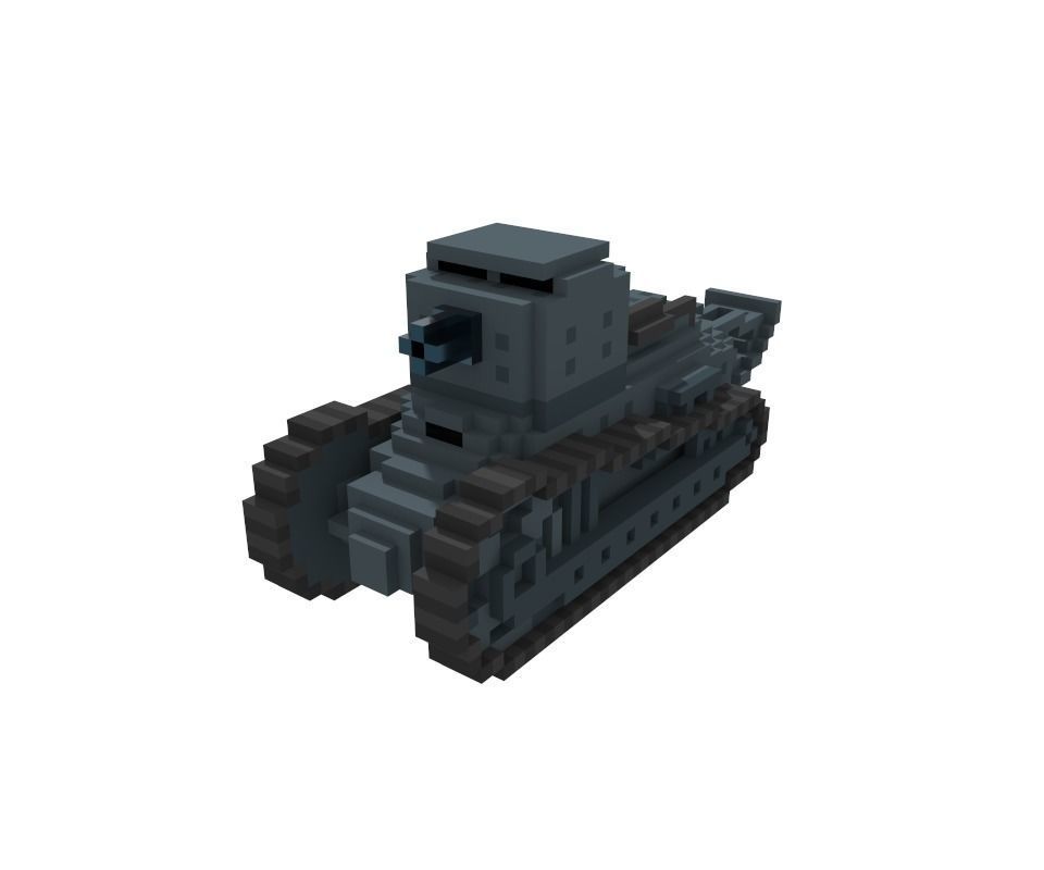 WW1 tank pack and The great Martian war themed vehicles 3D model_12