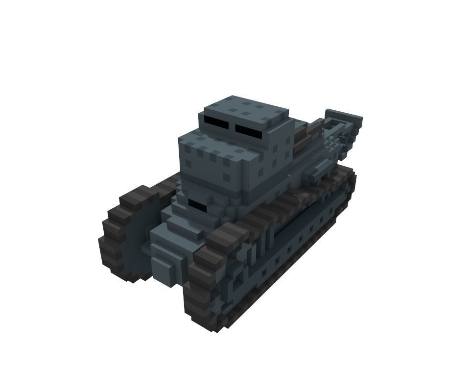 WW1 tank pack and The great Martian war themed vehicles 3D model_15