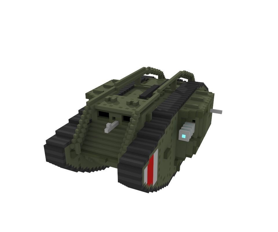 WW1 tank pack and The great Martian war themed vehicles 3D model_4